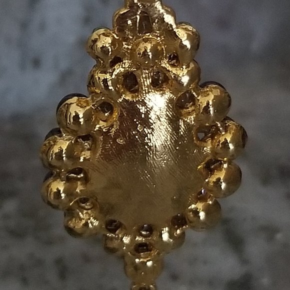 HOLIDAY STATEMENT JOSE & MARIA BARRERA PURPLE CRYSTAL DANGLE CHANDELIER EARRINGS - Picture 16 of 16